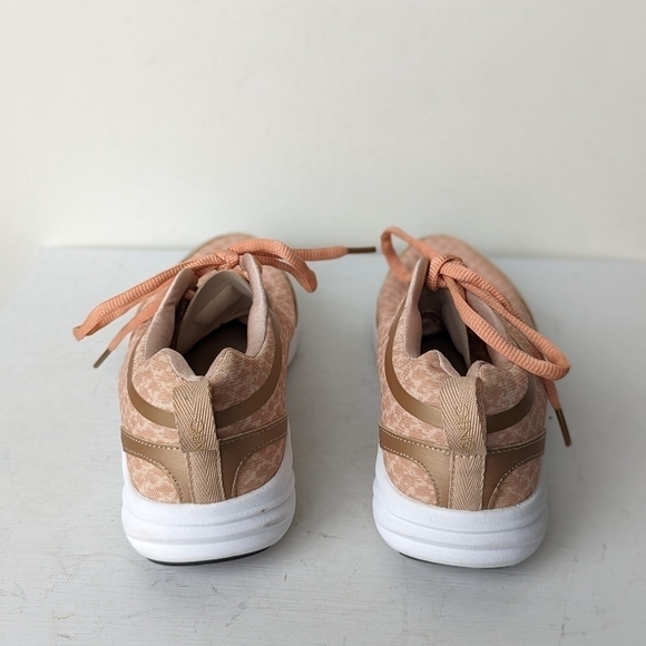 Vionic Python Print Peach Lace Up Running Athletic Shoe Sneakers - Picture 5 of 7
